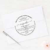 Étiquette de loi de Cottage de Cupcake Moderne (Enveloppe)