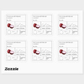 Étiquette de l'oignon rouge d'Apothecaire (Feuille)
