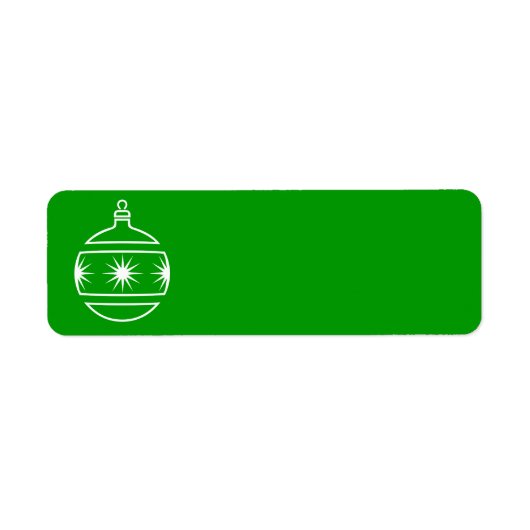 Étiquette de l'ornement de Noël (Devant)