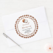 Étiquette de Macaron Maison à la Noix de Coco (Enveloppe)