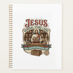 étiquette de magasin général Jésus Magasin général