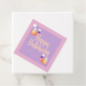 étiquette de maïs-bonbon girly halloween (En situation)