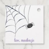 étiquette de maïs-bonbon girly halloween (Dos)