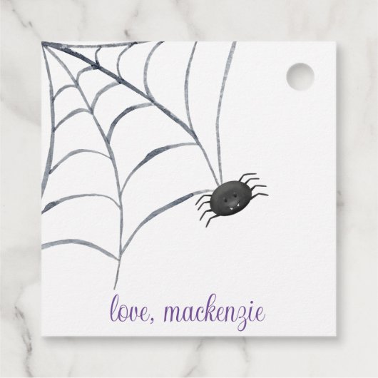 étiquette de maïs-bonbon girly halloween (Dos)