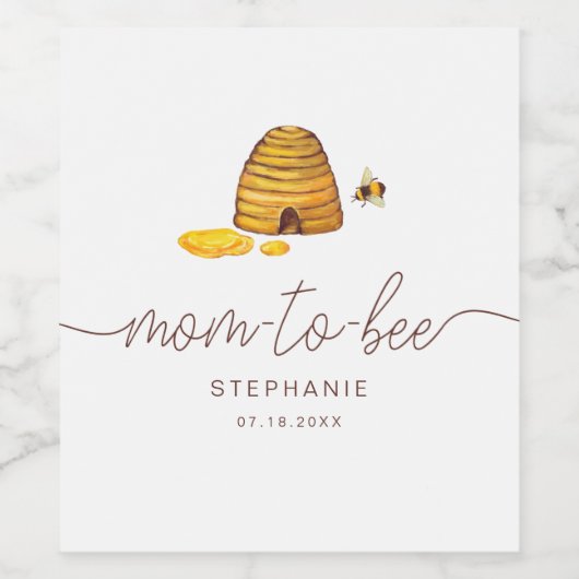 Étiquette de maman-à-abeille (Étiquettes simples)