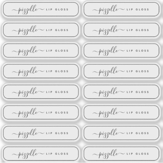 Étiquette de maquillage transparent translucide, b (Devant)