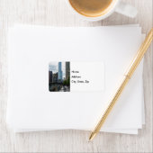 Étiquette de marche de Chicago River (En situation)