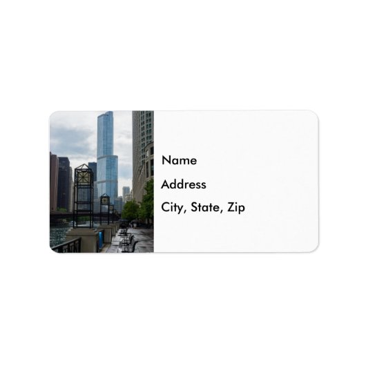 Étiquette de marche de Chicago River (Devant)