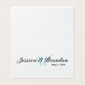 Étiquette de mariage 016 (Outside Unfolded)