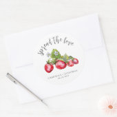 Étiquette de mariage à la confiture de fraise Épan (Enveloppe)