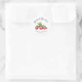Étiquette de mariage Confiture de fraises 'Partage (Sac)