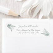 Étiquette de Mariage de calligraphie Eucalyptus ru (En situation)