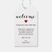 Étiquette de mariage de destination des invités de (Devant)