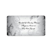 étiquette de mariage de feuille de défilement vint (Devant)