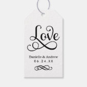 Étiquette de mariage élégante avec monogramme en c (Devant)