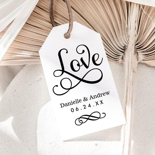 Étiquette de mariage élégante avec monogramme en c