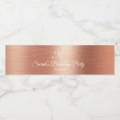 Étiquette de mariage et d'anniversaire avec monogr (Étiquettes simples)