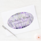 Étiquette de mariage Fleurs de lavande (Enveloppe)