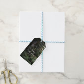 Étiquette de mariage Forêt Rustique Bois de Pin (Avec de laficelle)