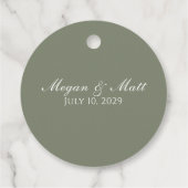 Étiquette de Mariage Initiale Gazebo (Dos)