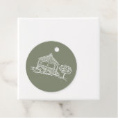 Étiquette de Mariage Initiale Gazebo (En situation)