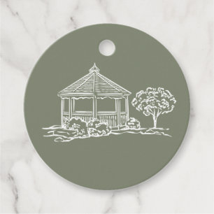 Étiquette de Mariage Initiale Gazebo