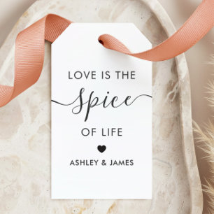 Étiquette de mariage Love is the Spice of Life, Kr