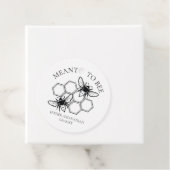 Étiquette de mariage 'Meant to Bee' (En situation)