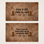 Étiquette de mariage pour les garçons (Devant & derrière)