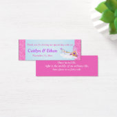 Étiquette de mariage rose, violet Imaginaire fée (Bureau)