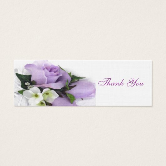 Étiquette de mariage Roses Violettes (Devant)