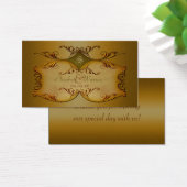 Étiquette de mariage Rouleaux de bronze (Bureau)