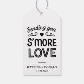 Étiquette de mariage Rustic White S'more Love (Dos)
