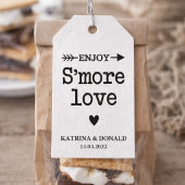 Étiquette de mariage Rustic White S'more Love