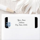 Étiquette de Mariage Whimsde Snowflake Tree Posh (En situation)