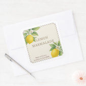 Étiquette de Marmalade au citron fait maison (Enveloppe)