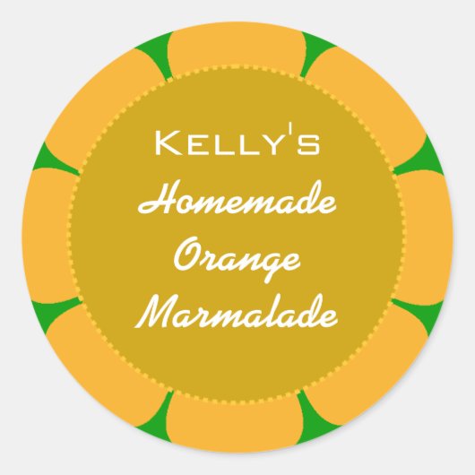 Étiquette de marmelade d'orange (Devant)