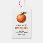 Étiquette de marmelade d'orange modifiable (Devant)