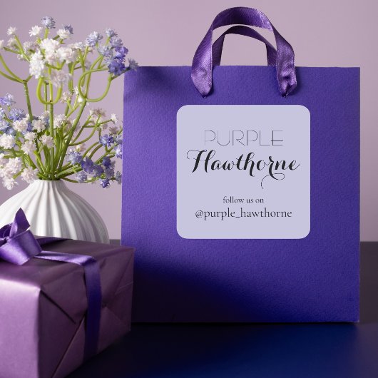 Étiquette de Marque Commerciale Neutre Violet pour