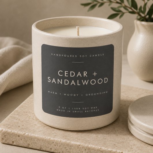 Étiquette de marque de bougie de luxe pour petite