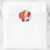 Étiquette de masque facial à la fraise (Sac)