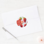 Étiquette de masque facial à la fraise (Enveloppe)