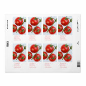 Étiquette de masque facial à la tomate (Feuille entière)