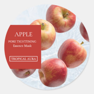 Étiquette de masque facial Apple