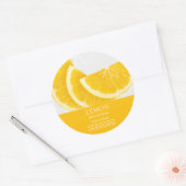 Étiquette de masque facial au citron (Enveloppe)