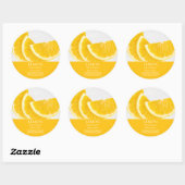 Étiquette de masque facial au citron (Feuille)