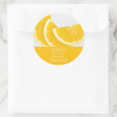Étiquette de masque facial au citron (Sac)
