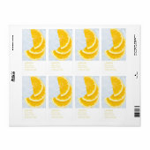 Étiquette de masque facial au citron (Feuille entière)