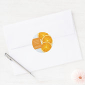 Étiquette de masque facial orange (Enveloppe)