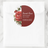 Étiquette de masque facial Rose (Sac)
